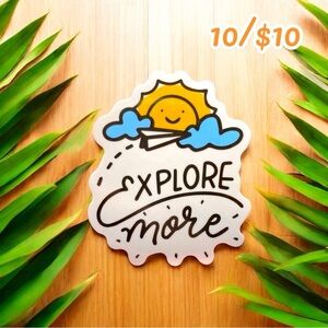 10 / $10 - Explore More Sunshine Sticker - Travel / Road Trip